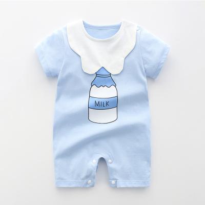 China Eco-Friendly Clothing Baby's One-Piece Baby Clothes Summer Slim Boys And Girls' Climbing Pajamas Short Sleeve NewbornBaby Rompers for sale