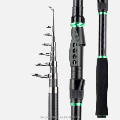 China Narrow Length Less Than 61cm Travel 1.8M 2.1M 2.4M 2.7M 3.0M 3.6M Ultralight Carbon Portable Spinning Fishing Rod Carp Sea Telescopic Pole for sale