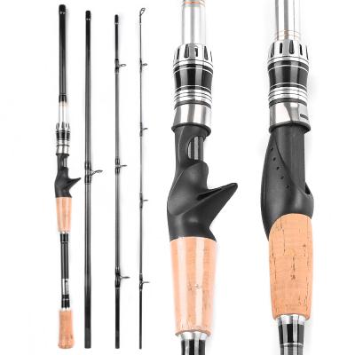 China Carbon Mini Feeder Pole 1.8M~3.6M Telescopic Spinning Wooden Handle Carbon Fiber Fishing Rod for sale