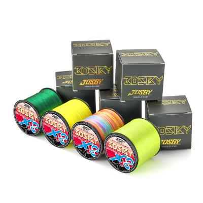 China JOSBY High Strength 100 Strands 8 150 200 300 500 1000M PE Fly Braided Fishing Line for sale