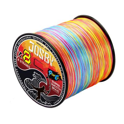 China JOSBY High Strength 300M Super Strong Carp Woven Braided Fishing Line Multicolor PE Multifilament Thread 8 Strands for sale