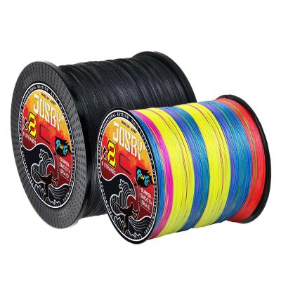 China JOSBY 8 Strand 500M Japan Super Strong 14 LB-90 Pound PE 10 PESCA High Strength Soft Color Multifilament Braided Fishing Line for sale