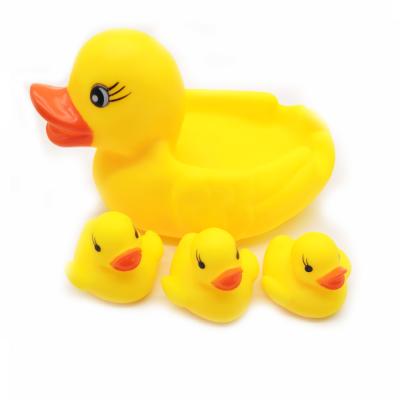 China Children's Gift Set Easy Duck Bath Toy Baby Floating Mini Yellow Bath Toy Rubber Duck For Kids Gift ZQX72 for sale