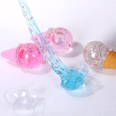 China Children Playing Big Colorful Transparent Ice Cream Toy Putty Sludge ZQX05 For Educational for sale