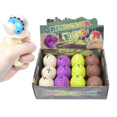 China 2019 Soft Toy CY011 Kid Toys TPR Toy Squeeze Dinosaur Egg Stress Relief Duct Animal Toys for sale