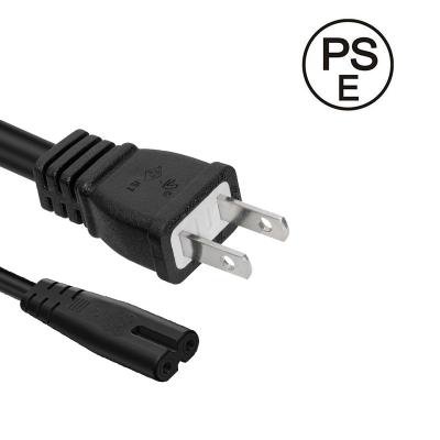 China COMPUTER Japan PSE Yelei Japan PSE Power Cord Approved 125V 2 Prong QP4 Plug Running Electric Cord Cable for sale