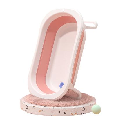 China Baby Kids Portable Bucket Baby Anti-Slip Bottom Bathtub, Large Space Folding Baby Bathtub for sale