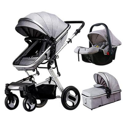 China Carry Baby Eco Leather Shock absorber tricycle babi four wheel carrier, multifunct babi walker for sale