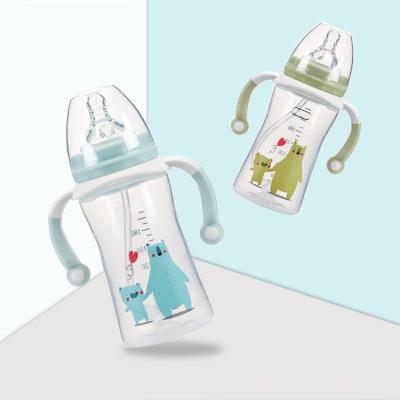 China BPA Free New Designs Baby Fedding Bottle , Wide Neck PP Baby Fedding Eco - Friendly Bottle for sale