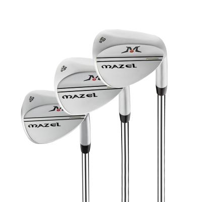 China MAZEL Steel Mens Tour Satin Wedge Golf Professional Straight Spin 3 Wedge Set 52D 56D Sand Lob 60D Wedges for sale