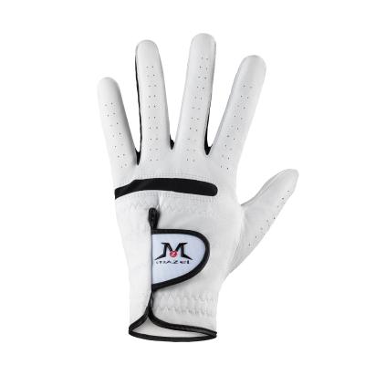 China Tour MAZEL Golf Glove Cabretta Premium Genuine Leather Long Lasting Durable Golf Glove For Men Or Women for sale