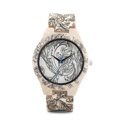 China Casual Hot Living Maple Wooden Creative Natural Wooden Watch Model Factory Direct Sales for sale