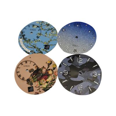 China Wholesale Round Starred Wristwatch Watch Dials High Quality High Precision Wristwatch Dial Face Parts for sale