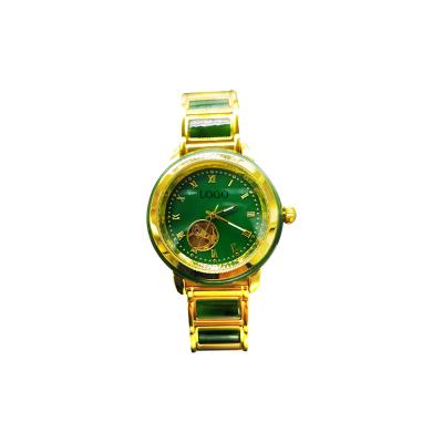 China Full Automatic Jade Wristwatch Waterproof Jasper Cavity Mechanical Watch for sale