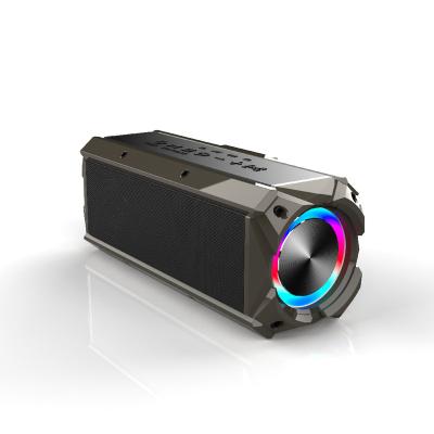 China Dual Function Telephone Bass Diaphragm With Colorful RGB LED Rugged Outdoor Wireless Speaker 80W Light for sale