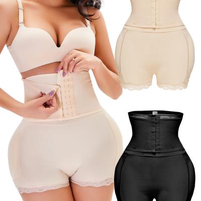 China Breathable woman high waist control panties plus size fajas colombianas post surgery butt lifter hip enhancer padded woman control panties for sale