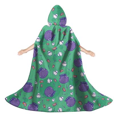 China Custom Print Cosplay Cartoon Costume Halloween Cute Pumpkin Pattern Children Mask With Hood For Halloween Christmas Party Kid's Cosplay Witch Hot for sale