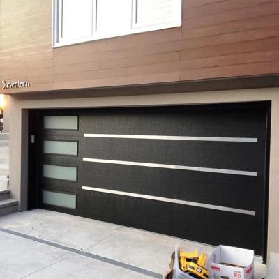 China Contemporary modern security door design and panel garage door skins for sale