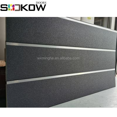 China Contemporary Polyurethane Door Panels Decoration Auto Steel Garage Sectional Doors for sale