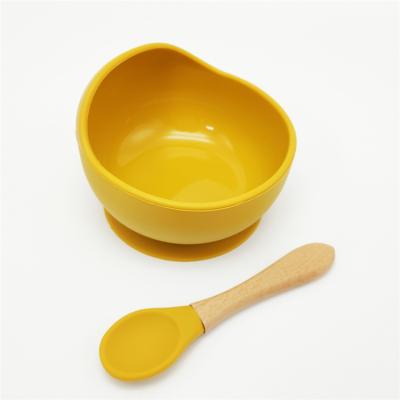 China Viable Online Hot Sale Can Be Customized Baby Feeding Bowl And Spoon Set Manufacturer for sale