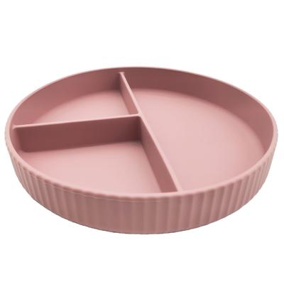 China 100% Food Grade Kids Dishwasher Safe Baby Silicone Modern Feeding Dishes With Suction for sale