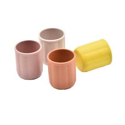 China Silicone Baby Set Straw Drink Cup Feeding Children Food Grade Silicone Baby Set BPA Free Training Water Cup for sale