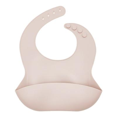 China Wholesale New Design Bpa Food Grade Silicone Viable Free Silicone Bibs Waterproof Silicone Bibs For Toddler for sale