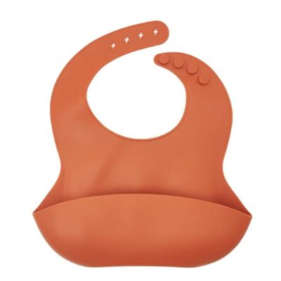 China 2021 New Design BPA Free Unique Food Grade Silicone Toddler Baby Bib For Child for sale