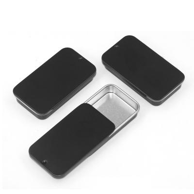 China Top Balm Slide Lid Brow Soap Solid Perfume Lip Balm Mint Metal Sliding Tin for sale