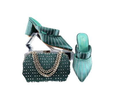 China wholesale italian matching shoe and purse  set in high quality and new fashion for wedding/party women shoes for sale