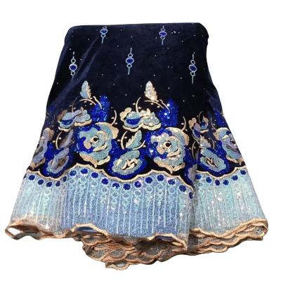 China Wholesale price nigerian lace fabric comfortable velvet lace African Lace Fabric French sew dress for wedding embroidery fabric for sale