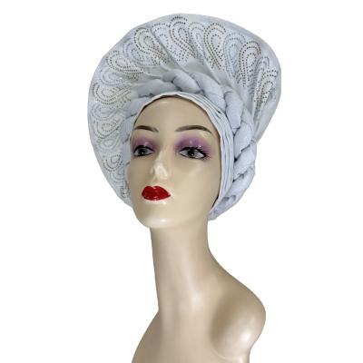 China Whoelsae price Ready-to-Wear auto Gele headtie  african headties for wedding/party for sale