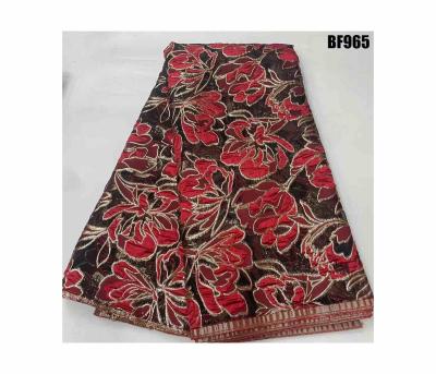 China Embroidery High Quality Bazin Brocade Fabric Damask Lace Dress 2023 African Fashion Jacquard Brocade Printed Knitted Warp for sale