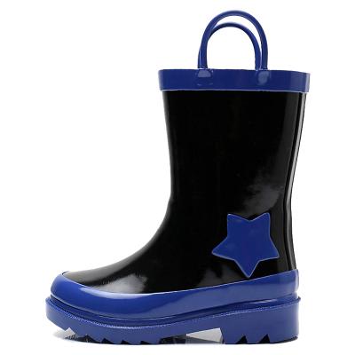 China Best Recyclable Shoes All Weather Cowboy Boot Overshoes Waterproof Kids Rubber Rain Boots for sale