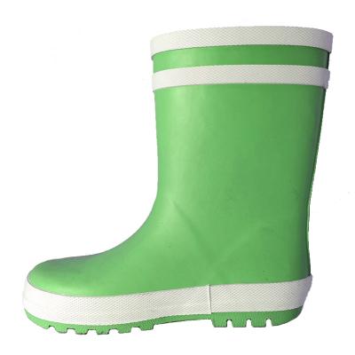 China New Fashion Recyclable Single Color Custom Kids Waterproof Rubber Rain Boots Unisex Children Shoes Wholesale for sale