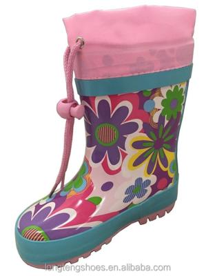 China Waterproof 2021 Newest LONGTENG popular and lovely shoes rain boots for kids for sale