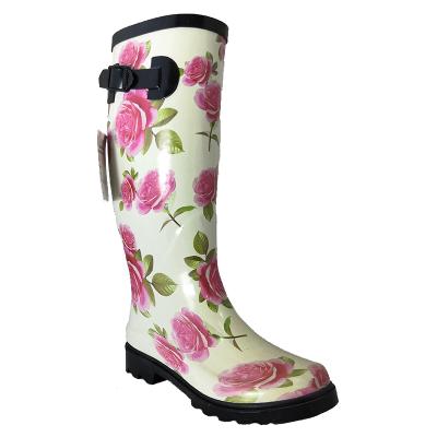 China Recyclable Outdoor Shoe Protectors Waterproof Wholesale Women Rubber Rain Boots for sale