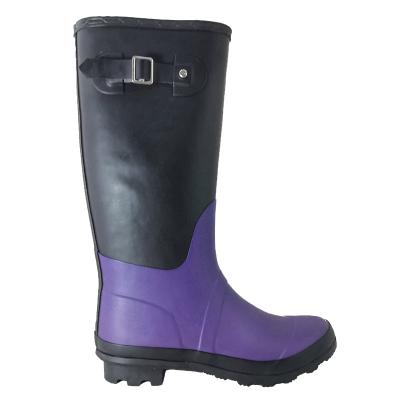 China Recyclable design your own waterproof rubber boots all season ladies shoes design for women rubber rain boots wholesale for sale