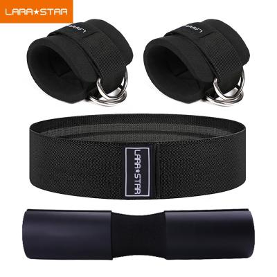 China Multi Functional Weightlifting Hip Pushed Up Neck Squat Shoulder Protective Barbell Pad with Ankle Strap and Hip Resistance Band for sale