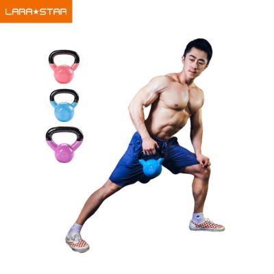 China Weightlifting Durable Colorful Shiny Kettle-bell Unisex Bodybuilding Fitness Dumbbell for sale