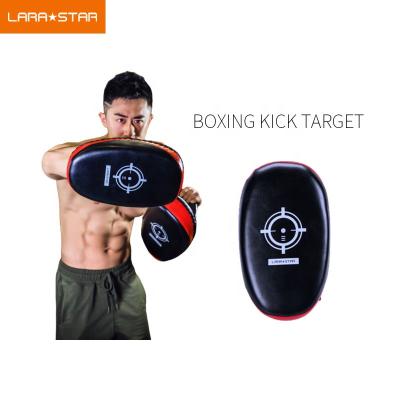 China PU Hand Target Protection Punch Soft Leather Curved Boxing Gloves For Thai Karate Muay Kick Fighting for sale