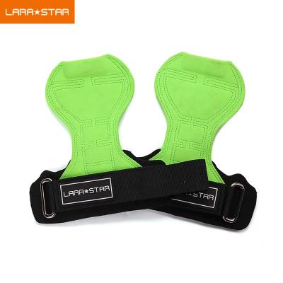 China Lightweight Weightlifting Gloves Wrist Straps Power Grip For Deadlifts Pull Up Microfiber Padded Palm Protector for sale