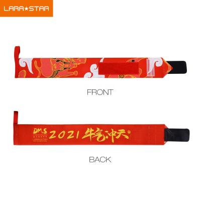 China Elasticity Adjustable 2021 Custom Design Printing Wrist Straps Wholesale Weightlifting Cross Fit Wrist Wraps Support Brace for sale