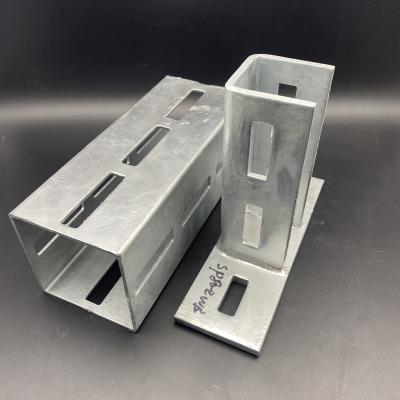 China Modular Profile 120x100x4mm Electrical Galvanized Square Channel for sale