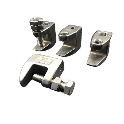 China Customized m6 m8 m10 ss304 ss316 Strut Channel Beam Clamps for sale