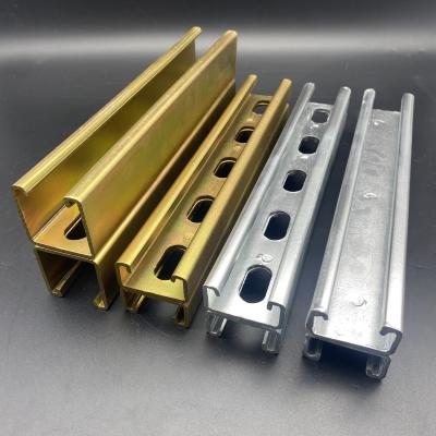 China Zinc Plated 41x82 Perforated Back to Back Strut Channel for sale