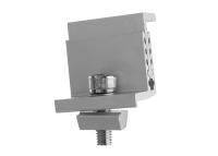 中国 ISO9001屋根の土台の端クランプ太陽1.4KN/M2アルミニウム太陽電池パネルのキット45度 販売のため
