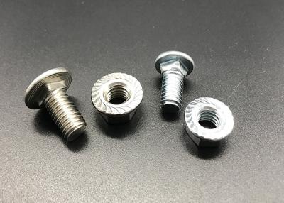 China Carbon Steel M8 Flange Nut Hex Zinc Plated HDG Shank Bolt for sale