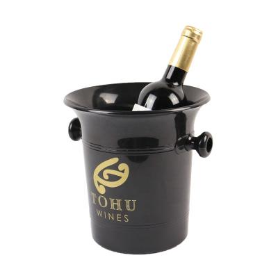 China Sustainable 3.3L Built-in Bottle Opener Design Plastic Ice Bucket for sale