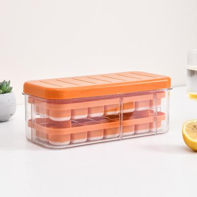 China Ice making and storage Customization New Style Household Large Capacity Food Grade Silicone Ice Cube Tray Ice Cube Mold for sale